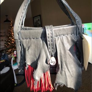 Handmade Deerskin leather clutch handbag